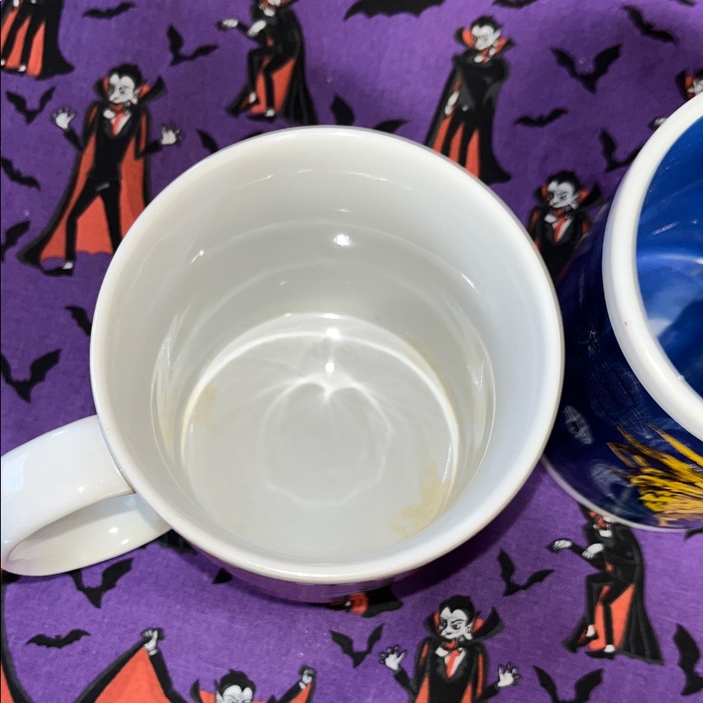 6 Rooster Themed Ceramic Set of 6 Mugs- Red and Blue - Picture 3 of 5